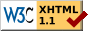 Valid XHTML 1.1